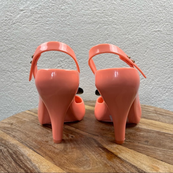 SOLD l Vivienne Westwood Anglomania Novelty Jelly Heart Peep Toe Pinup Heels - Picture 5 of 15